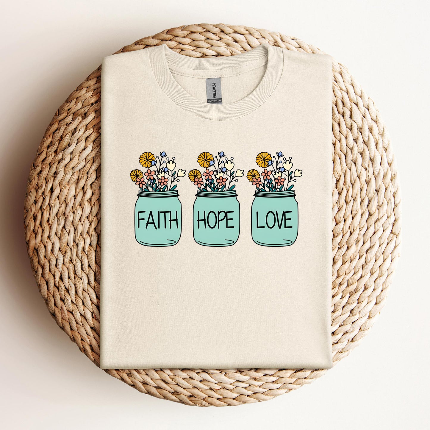 Faith Hope Love Flower 01