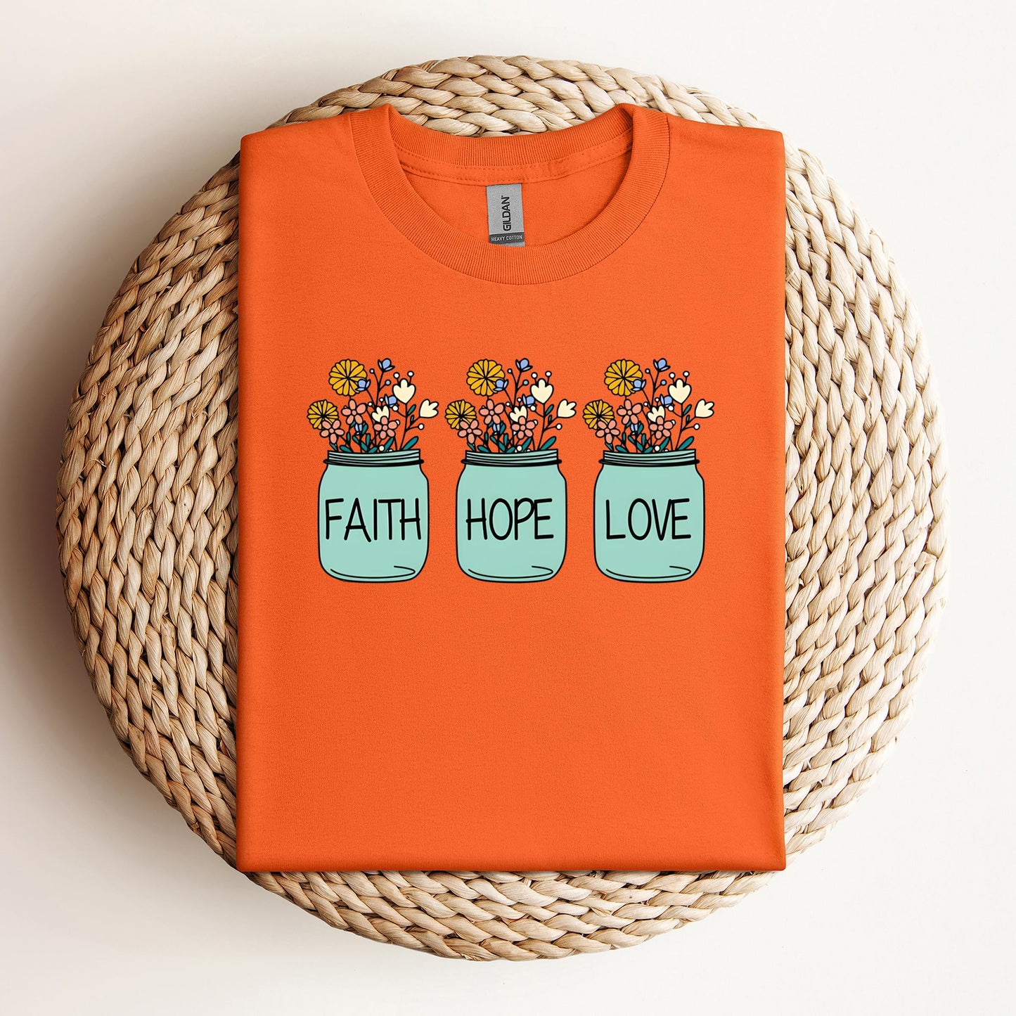 Faith Hope Love Flower 01