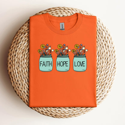 Faith Hope Love Flower 01