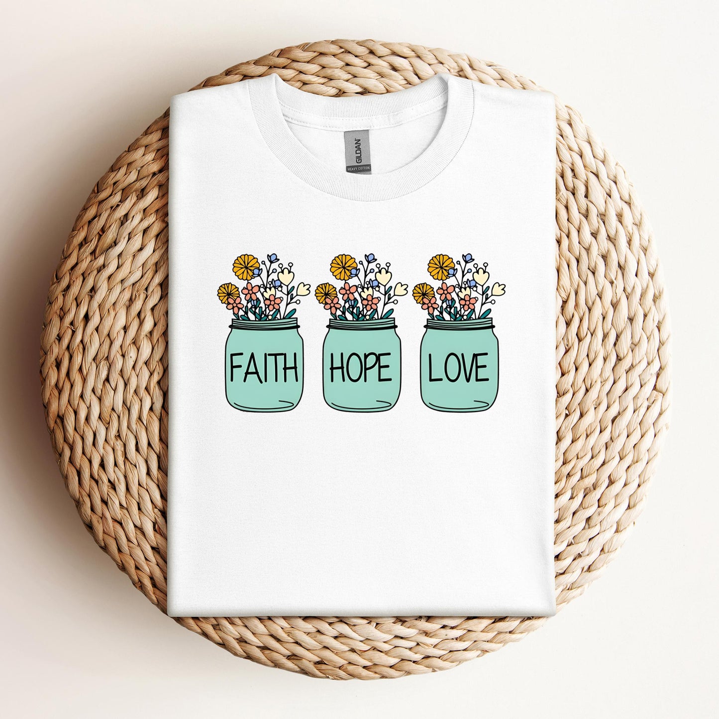 Faith Hope Love Flower 01