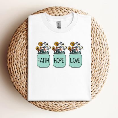 Faith Hope Love Flower 01