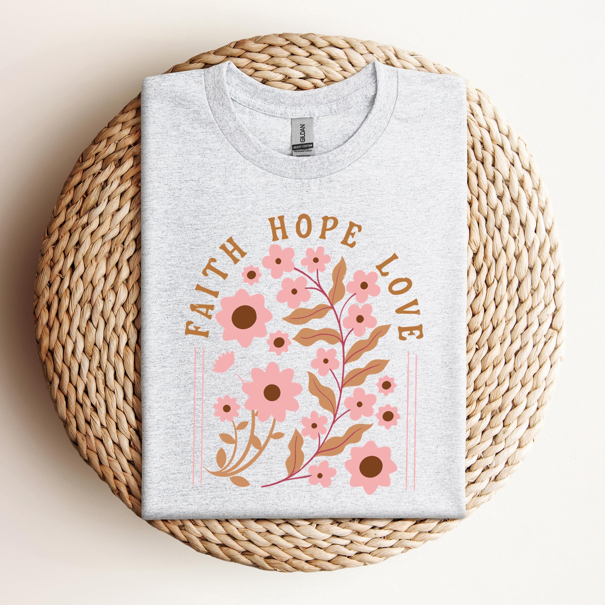 Faith Hope Love Flower 02