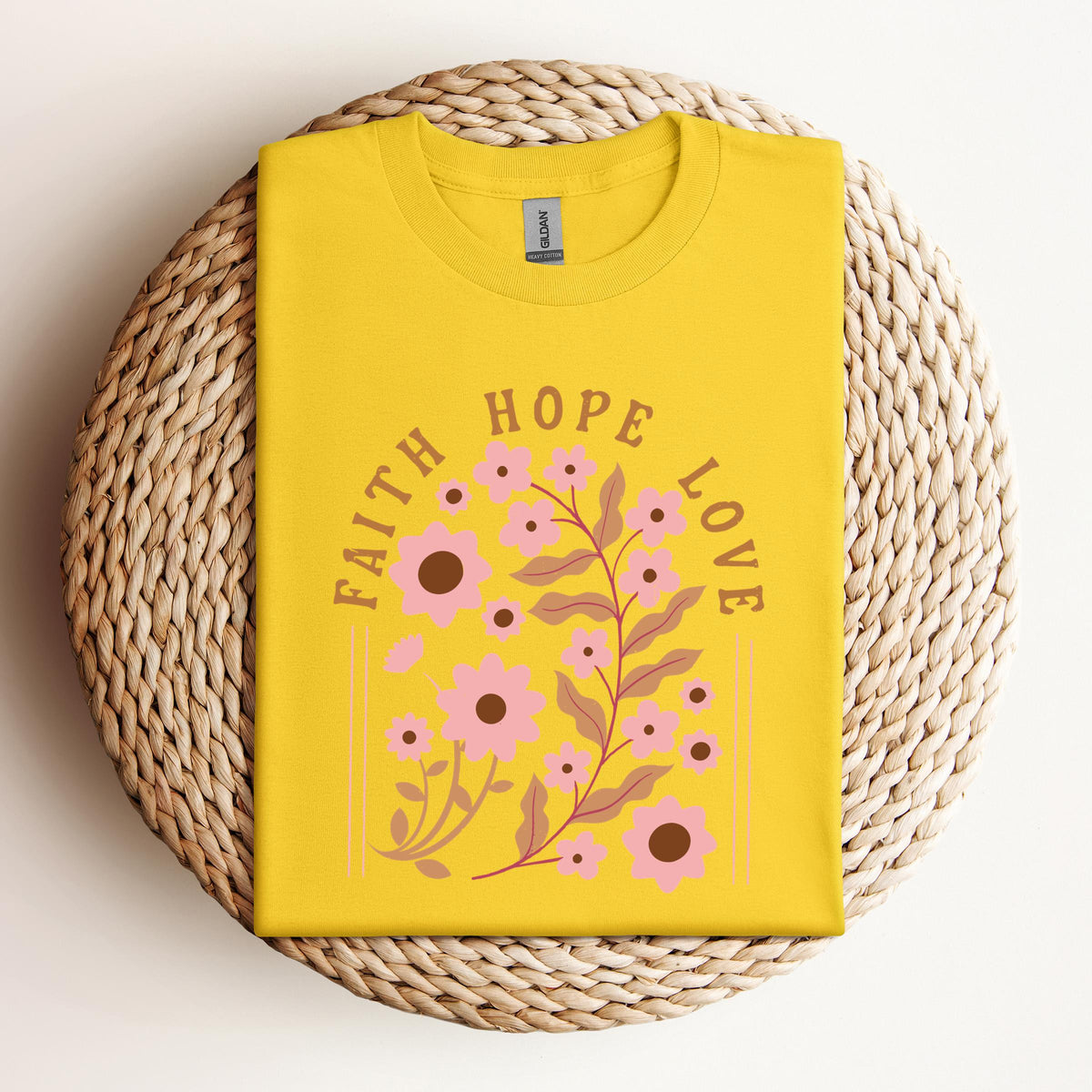 Faith Hope Love Flower 02