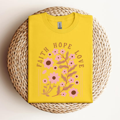 Faith Hope Love Flower 02
