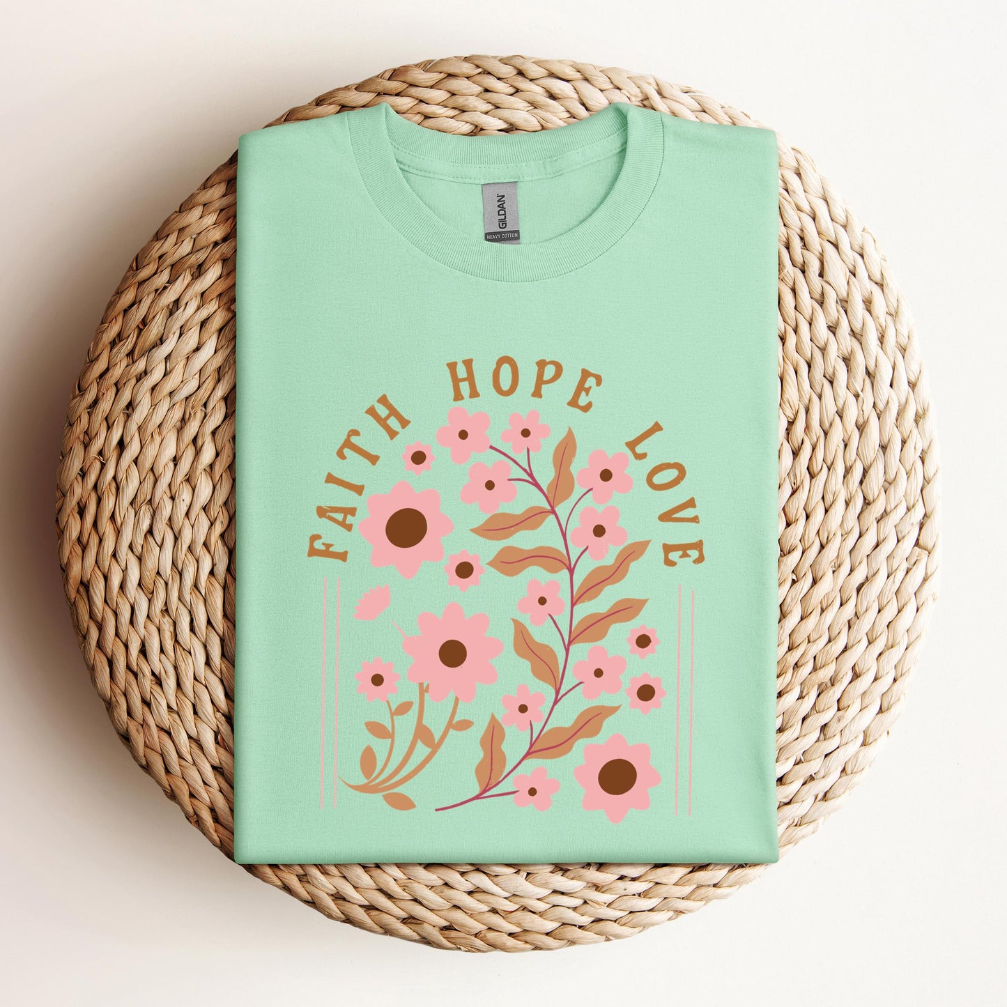 Faith Hope Love Flower 02