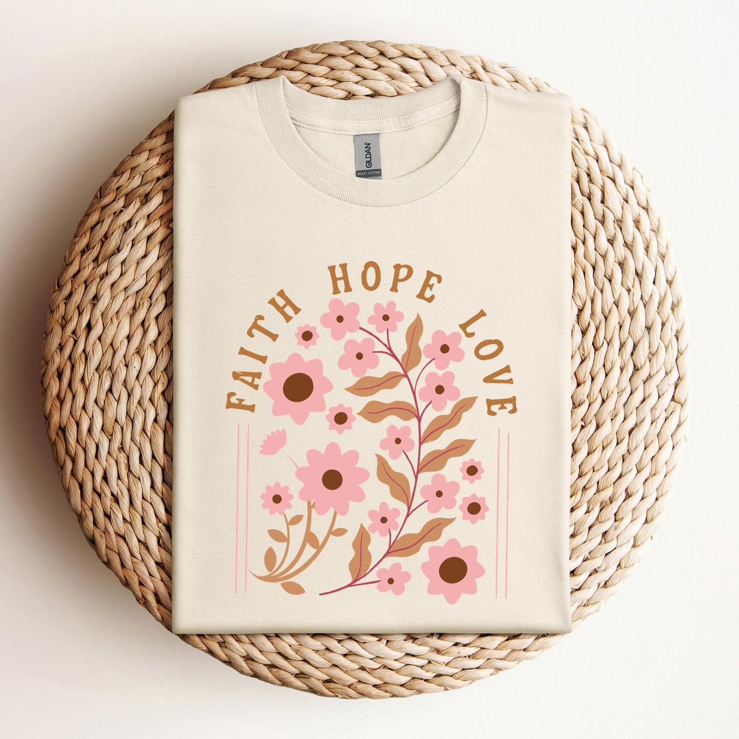Faith Hope Love Flower 02