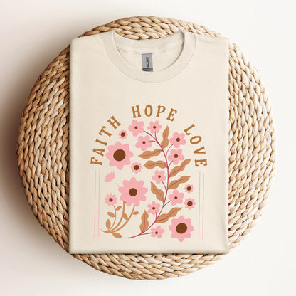 Faith Hope Love Flower 02