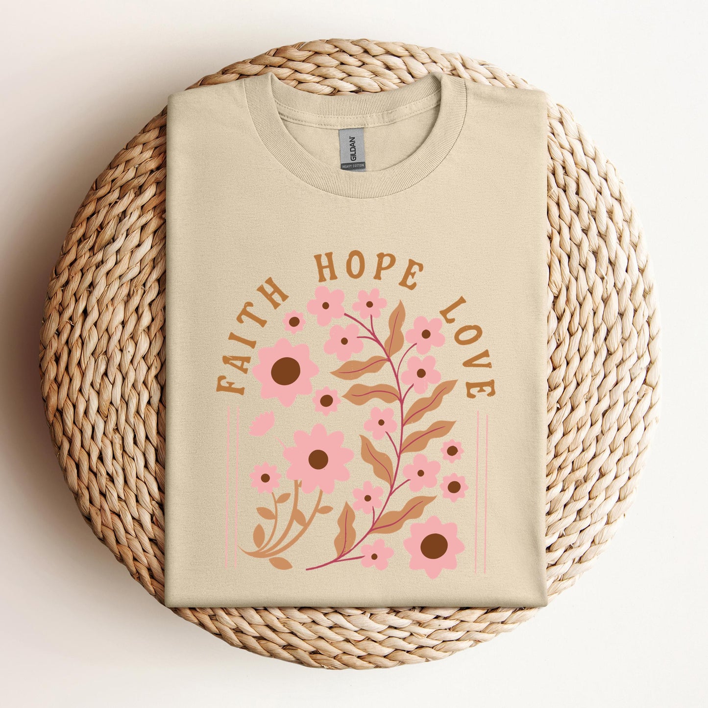 Faith Hope Love Flower 02