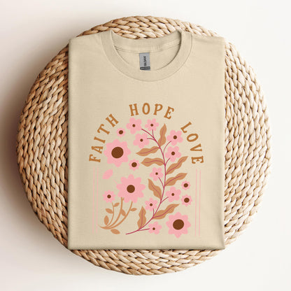 Faith Hope Love Flower 02