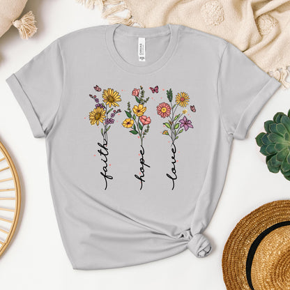 Faith Hope Love Sunflower Butterfly 01