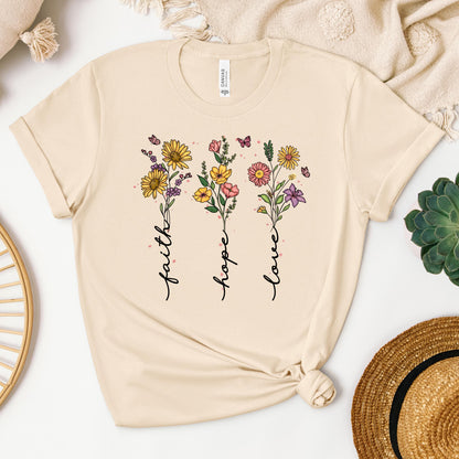 Faith Hope Love Sunflower Butterfly 01