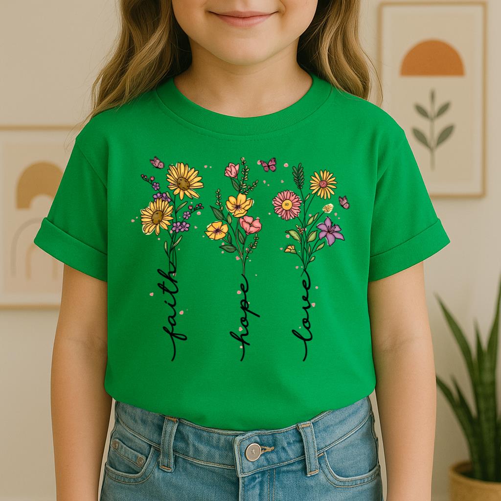 Faith Hope Love Sunflower Butterfly 01
