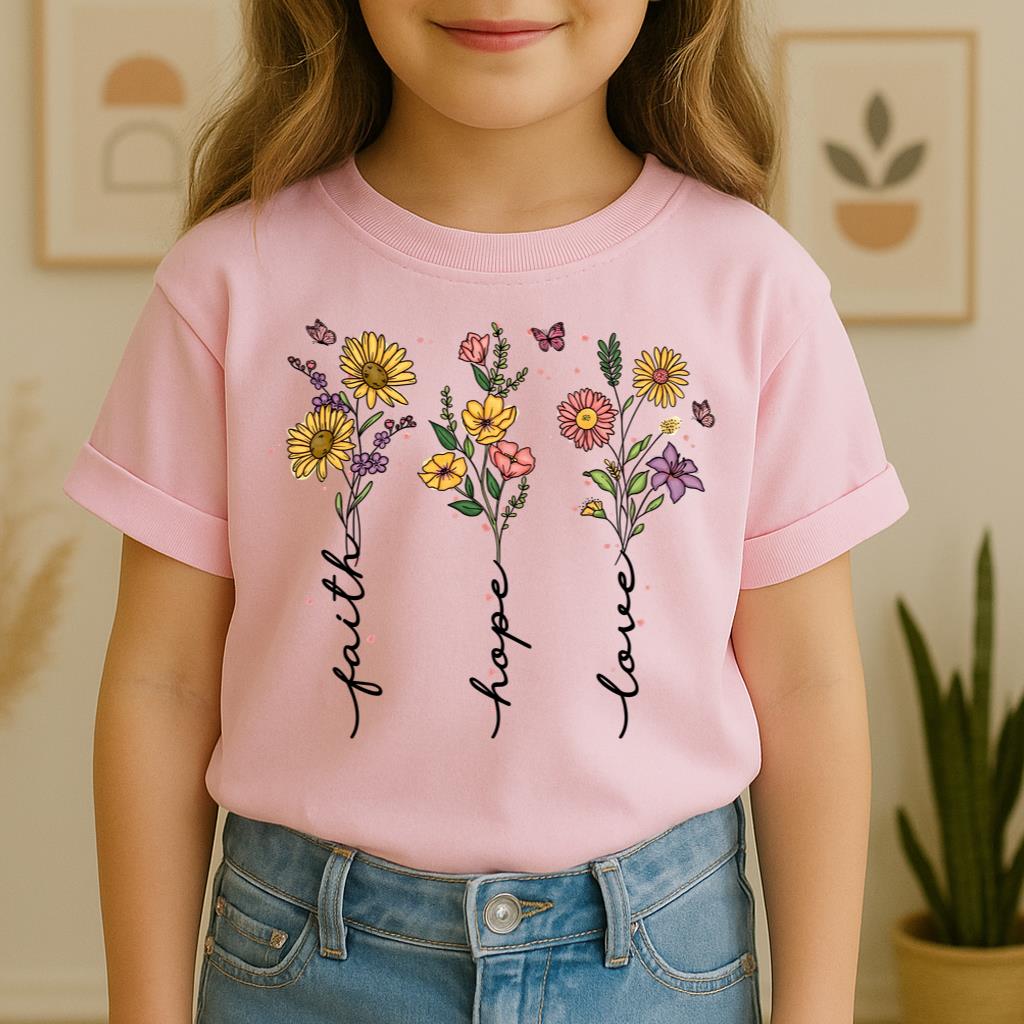Faith Hope Love Sunflower Butterfly 01