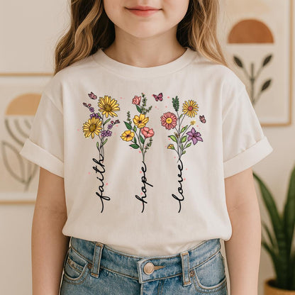 Faith Hope Love Sunflower Butterfly 01