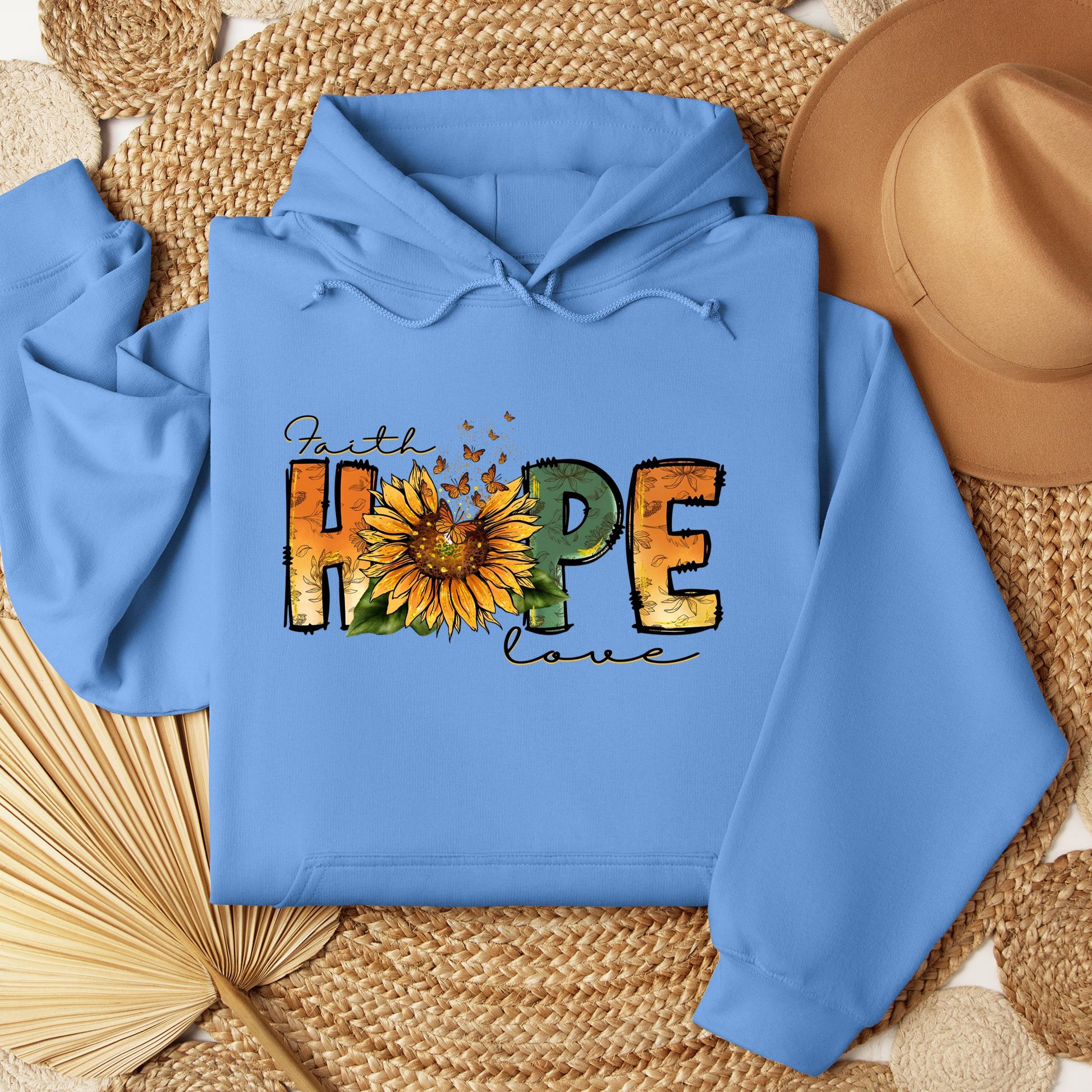 Faith Hope Love Sunflower Butterfly 02