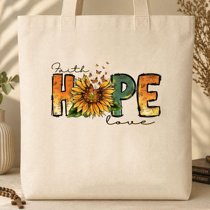 Faith Hope Love Sunflower Butterfly 02