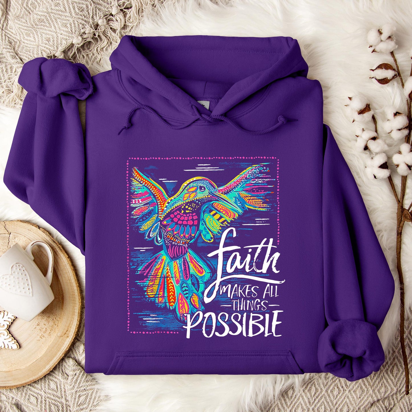 Faith Makes All Things Possible Hoodie