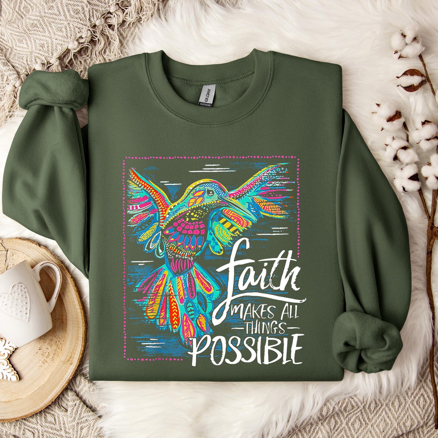 Faith Makes All Things Possible Sweatshirt