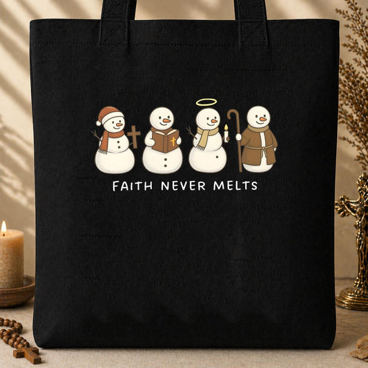 Faith Never Melts Tote Bag