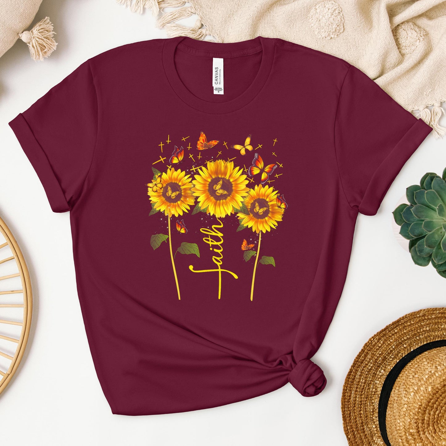 Faith Sunflower Butterfly 03