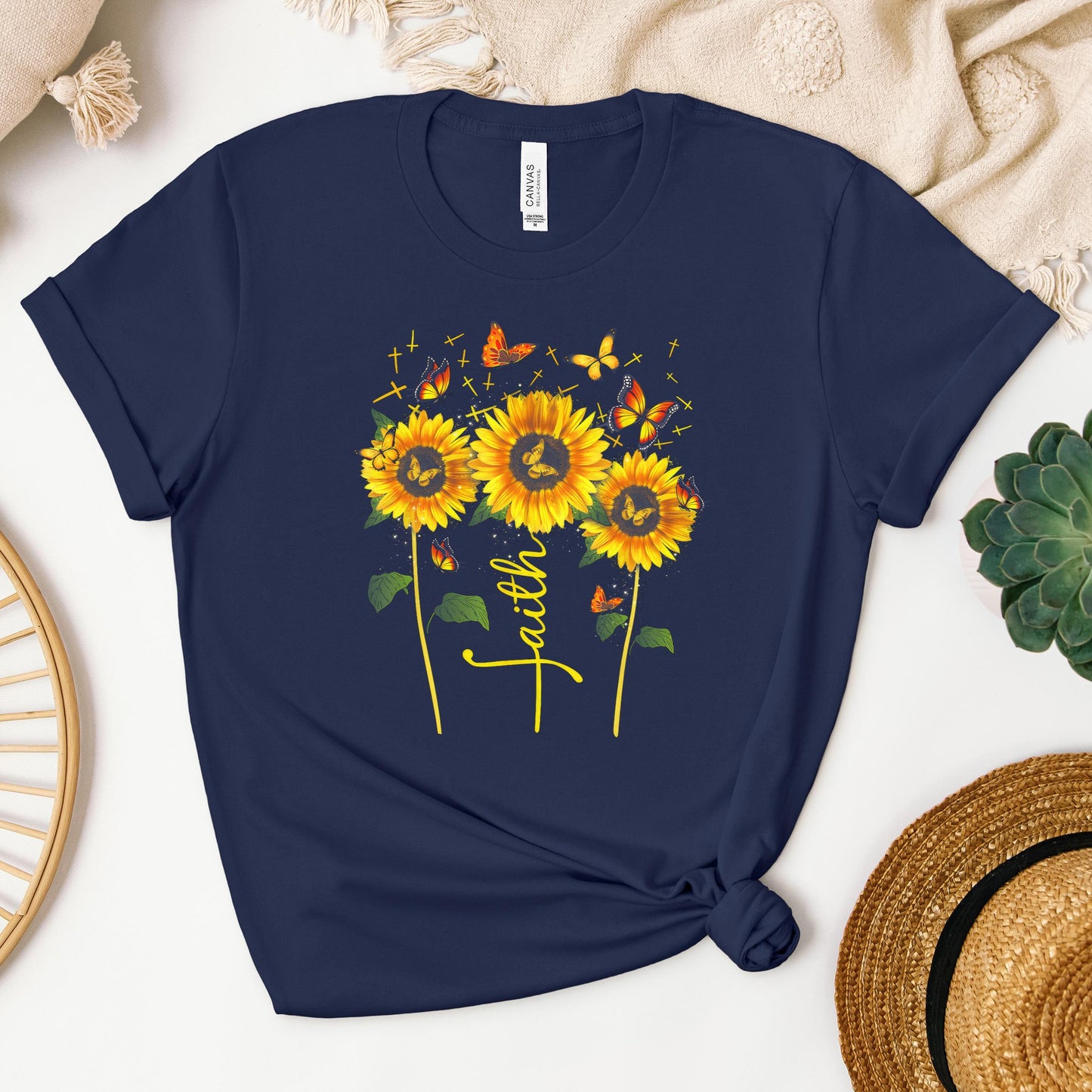 Faith Sunflower Butterfly 03