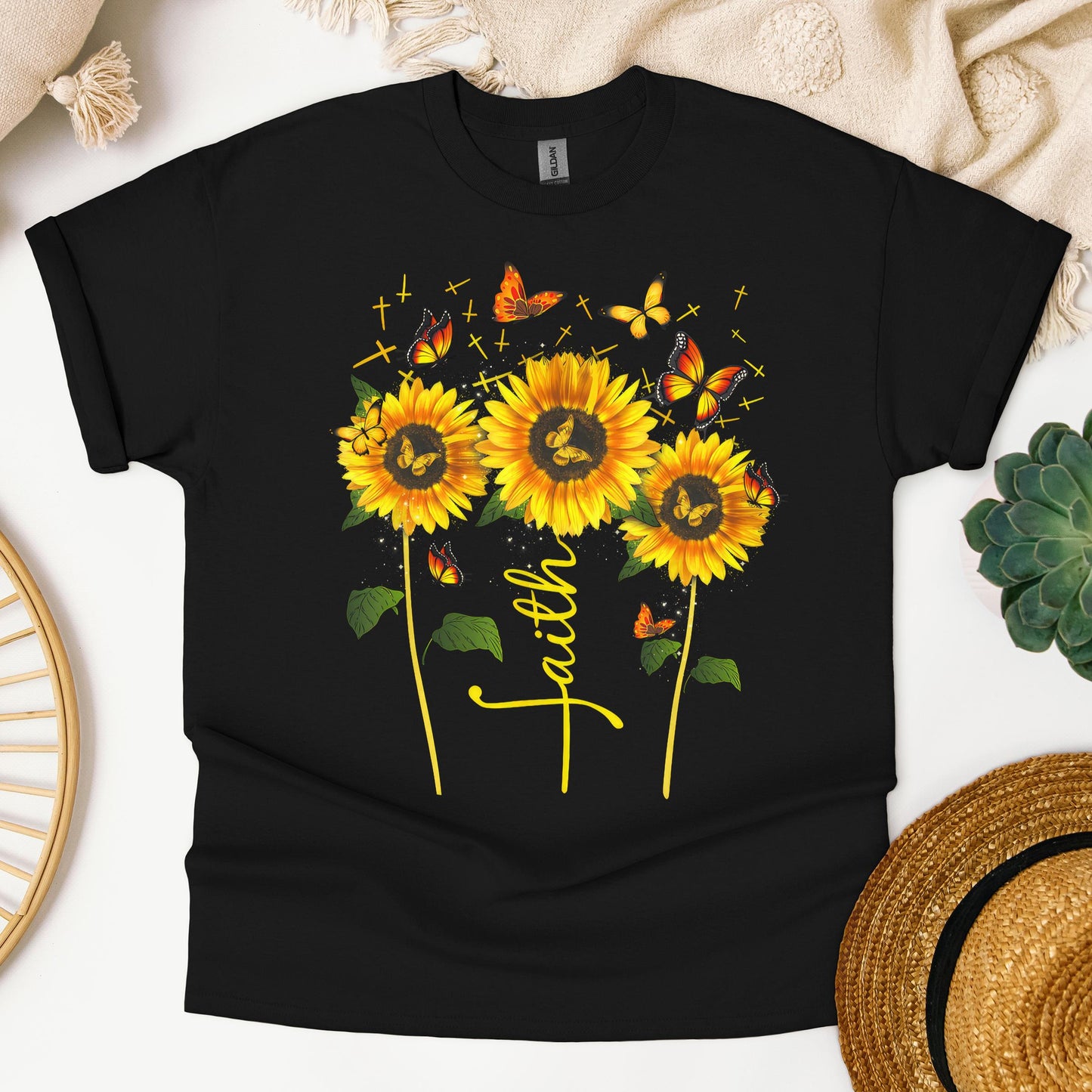 Faith Sunflower Butterfly 03
