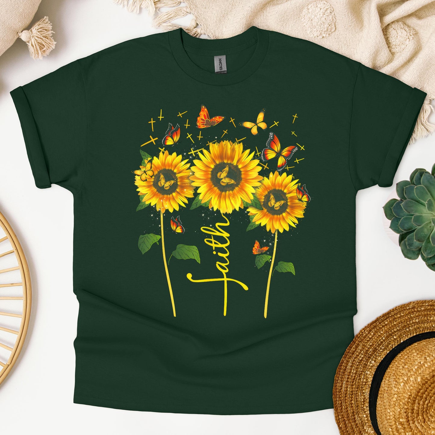 Faith Sunflower Butterfly 03