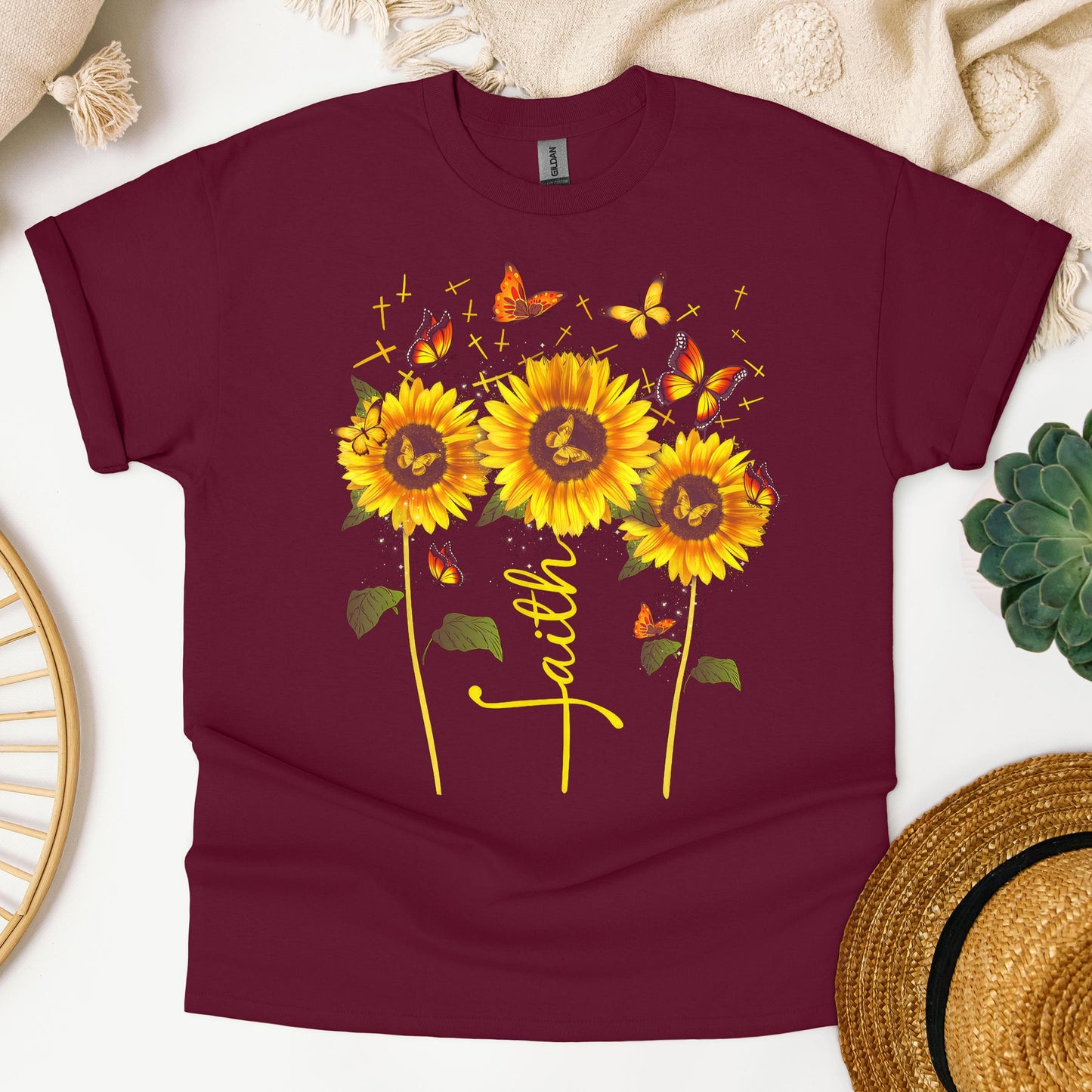 Faith Sunflower Butterfly 03