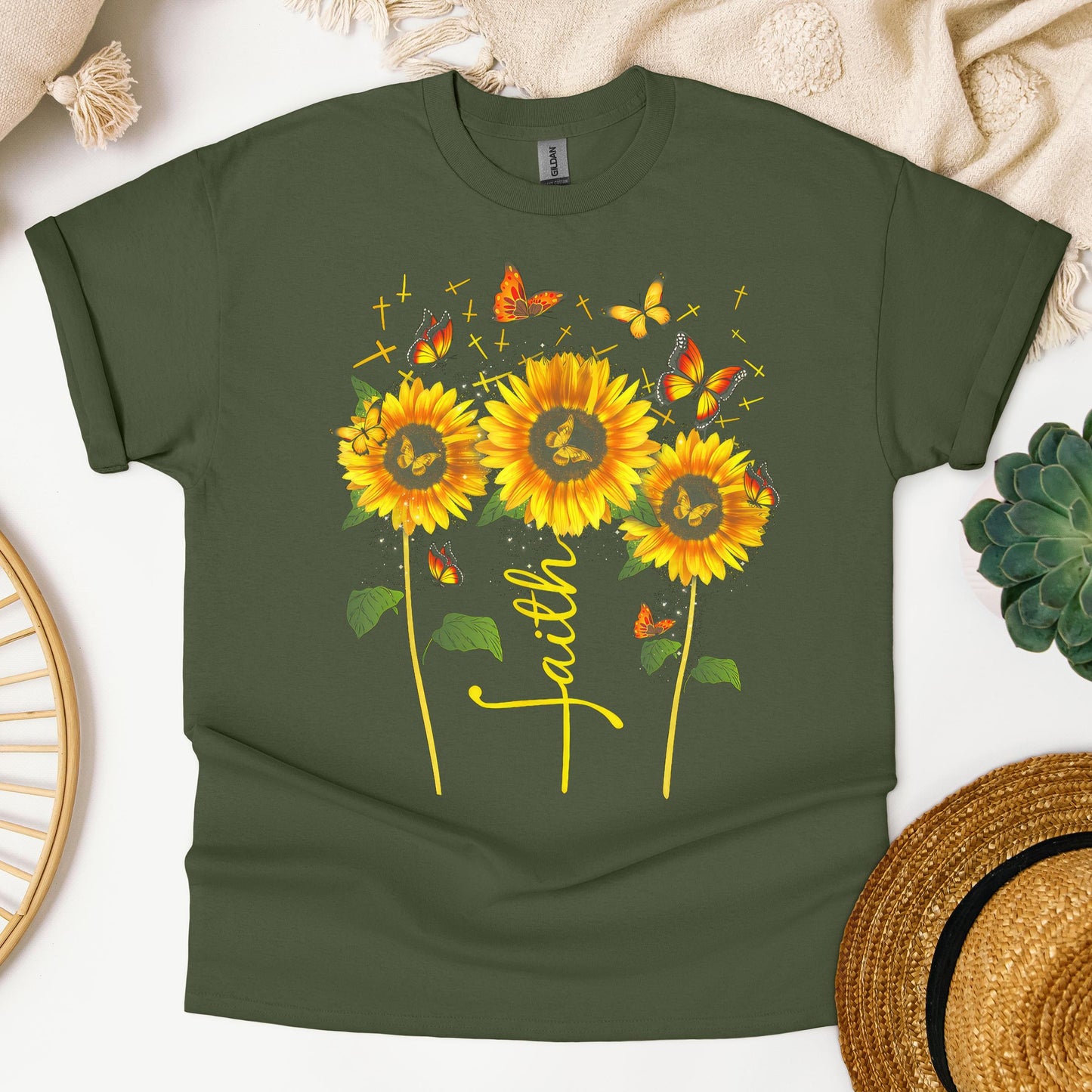 Faith Sunflower Butterfly 03