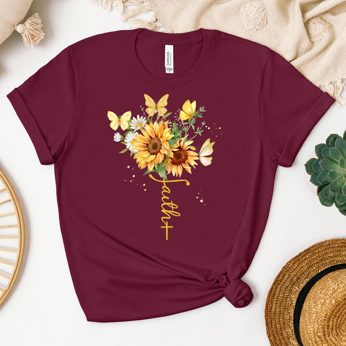 Faith Sunflower Butterfly 04