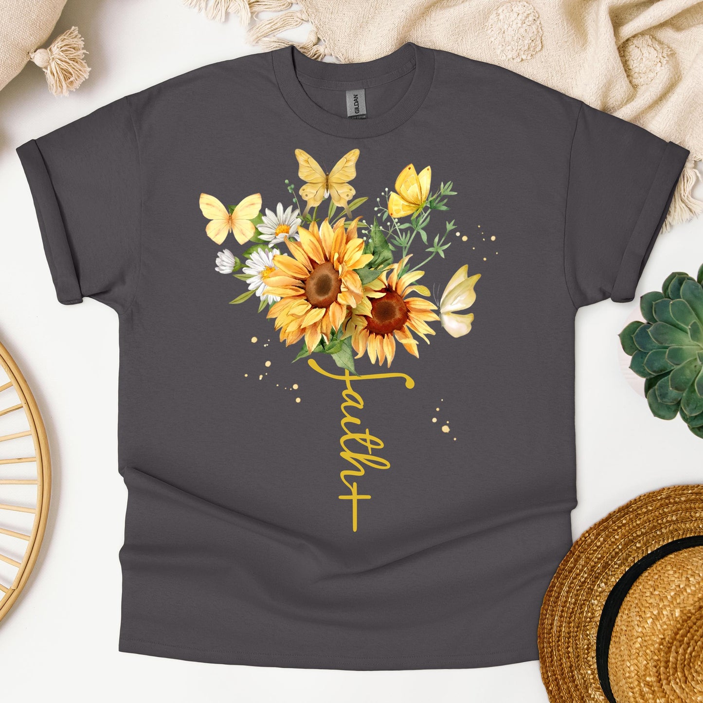 Faith Sunflower Butterfly 04