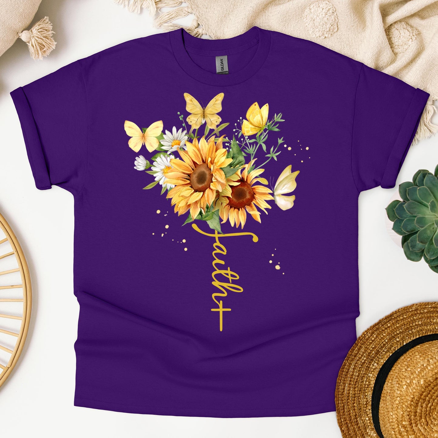 Faith Sunflower Butterfly 04