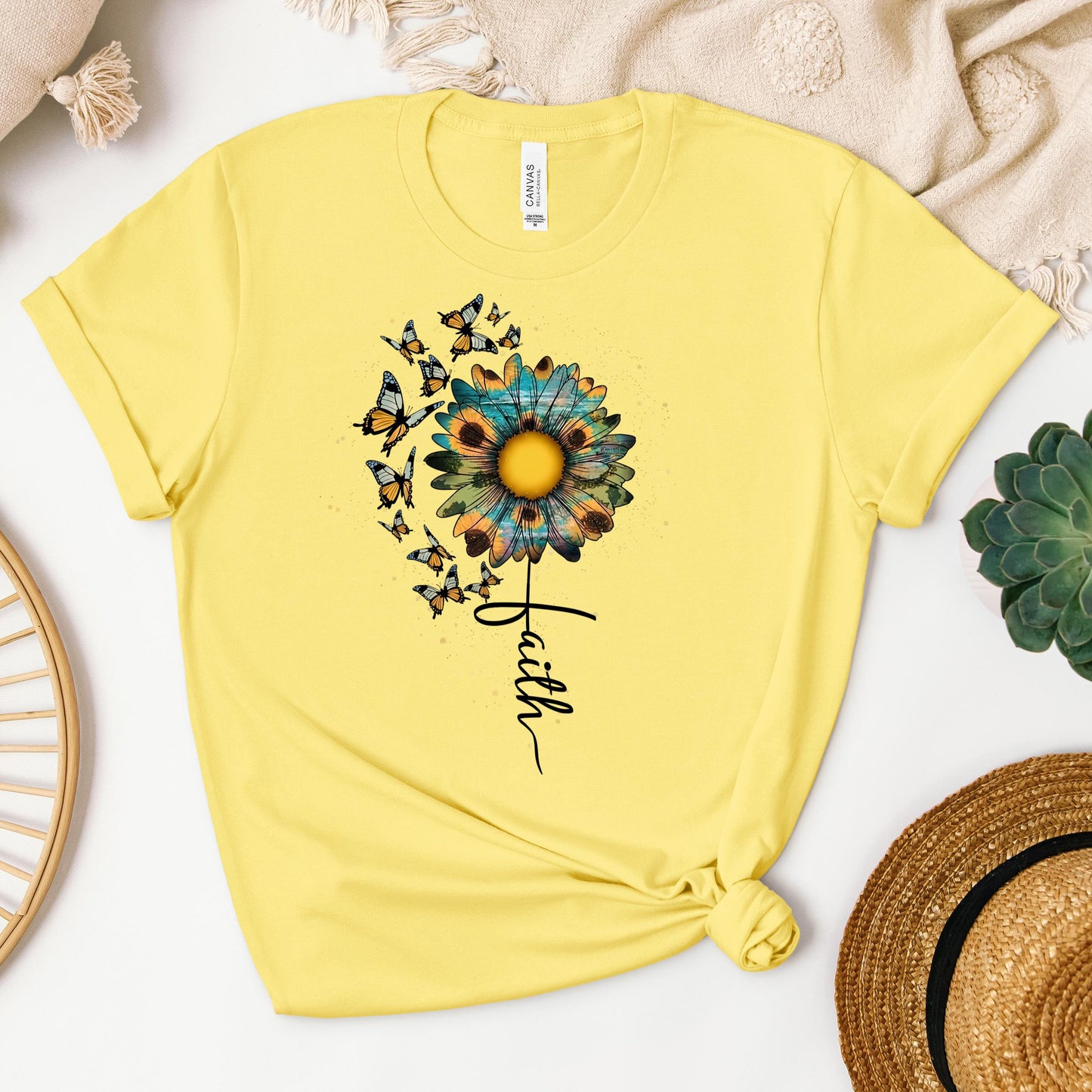 Faith Sunflower Butterfly 05