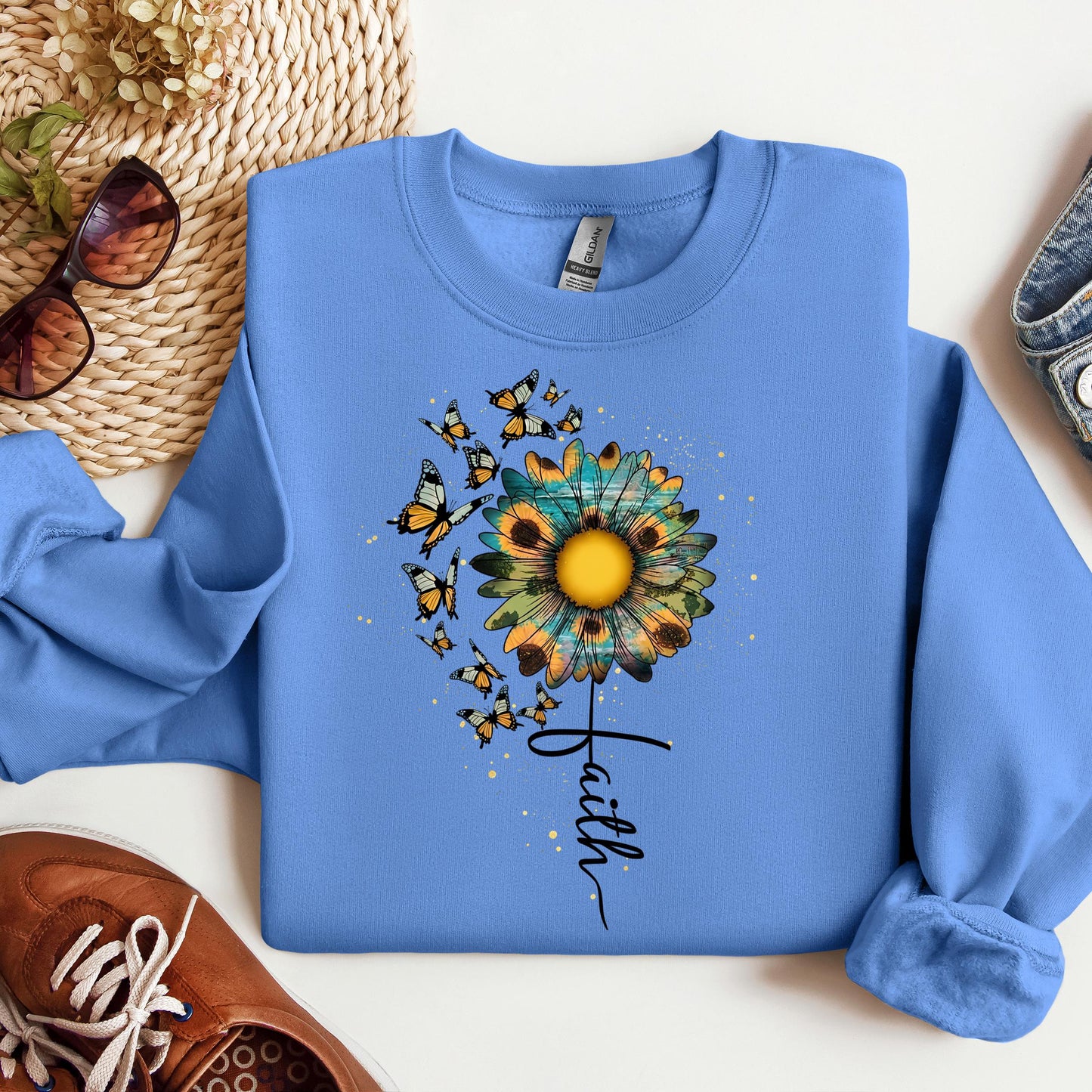 Faith Sunflower Butterfly 05