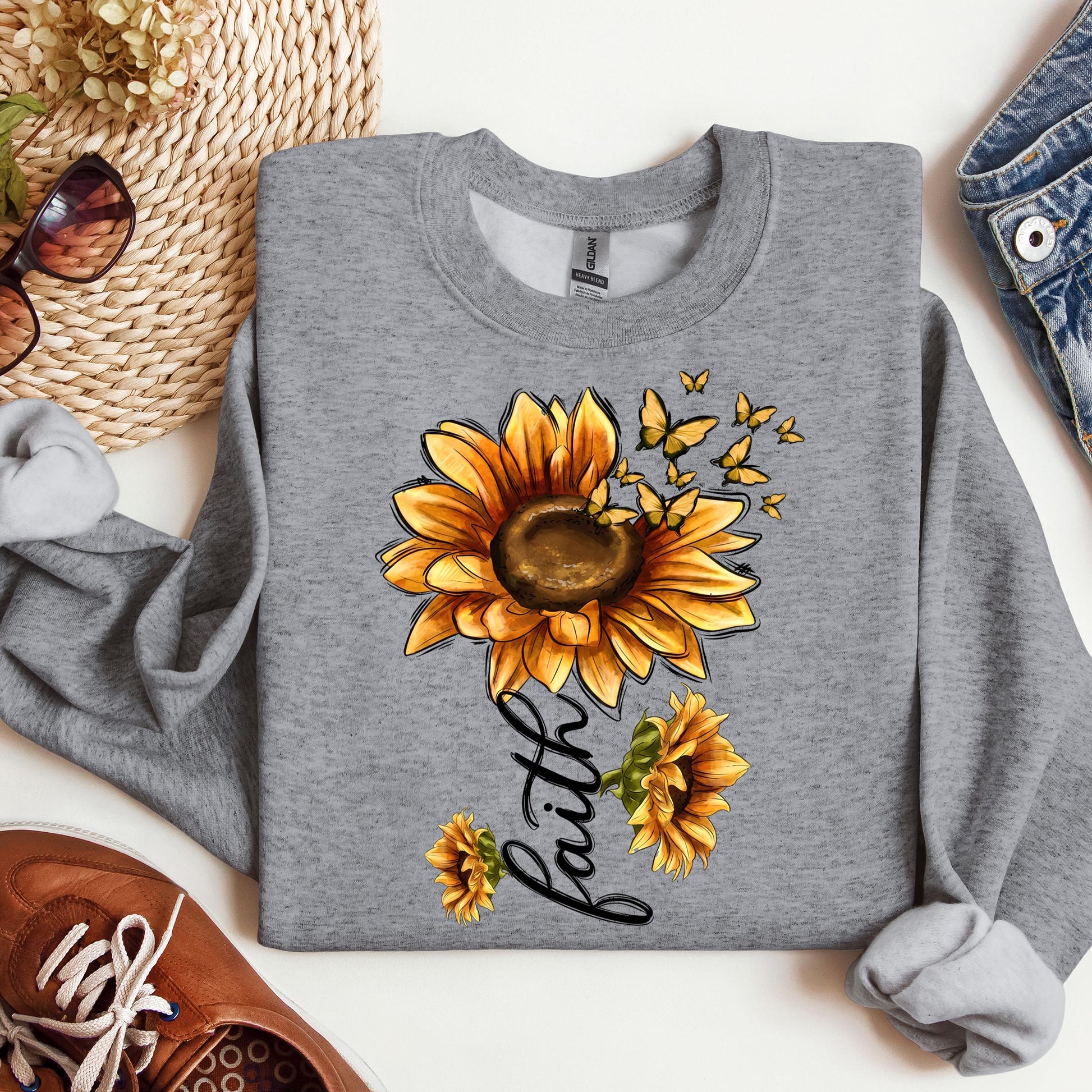 Faith Sunflower Butterfly 07