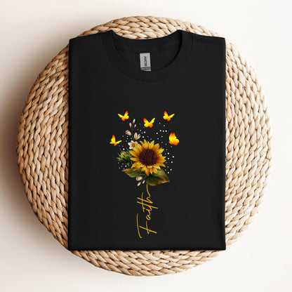 Faith Sunflower Butterfly Yarn