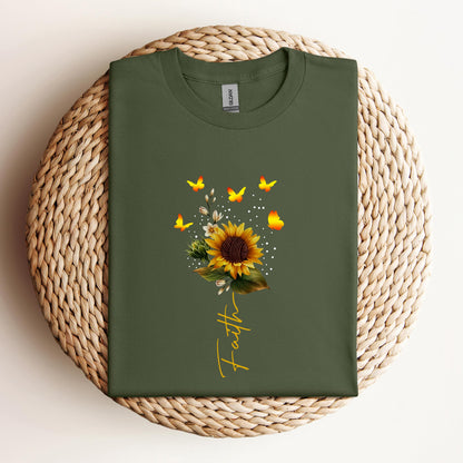 Faith Sunflower Butterfly Yarn