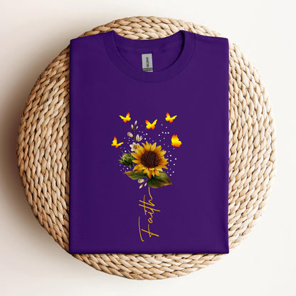 Faith Sunflower Butterfly Yarn