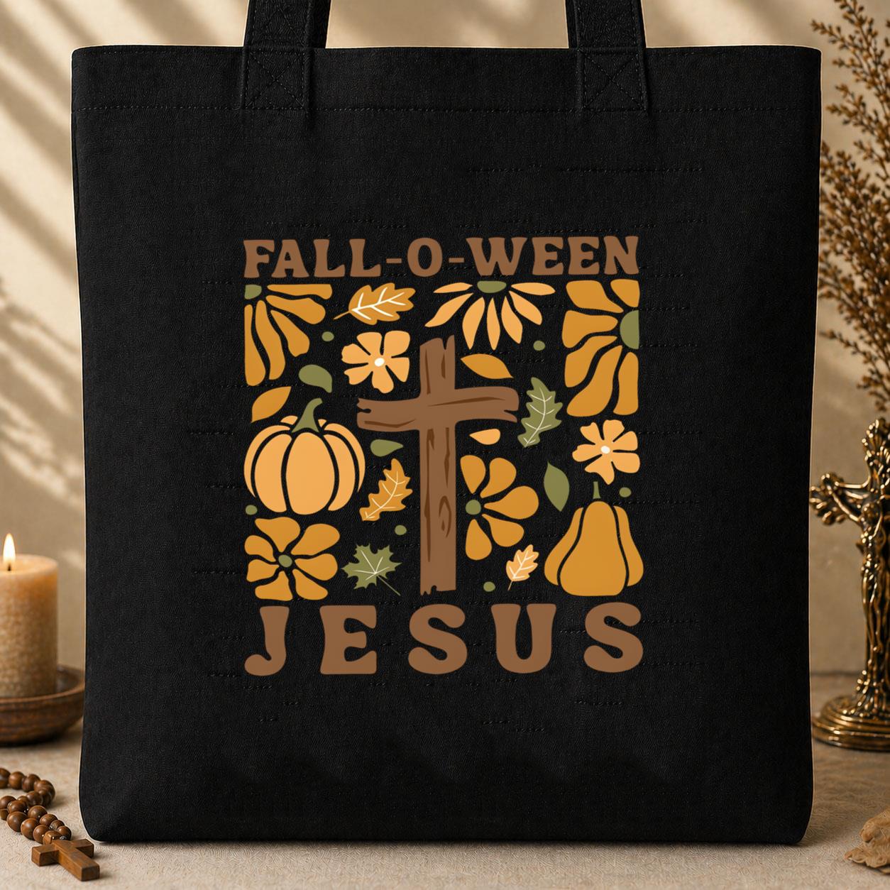 Fall-O-Ween Jesus 01 Tote Bag