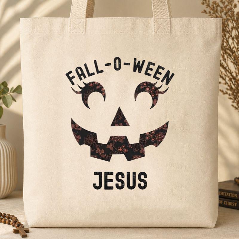 Fall-O-Ween Jesus Tote Bag