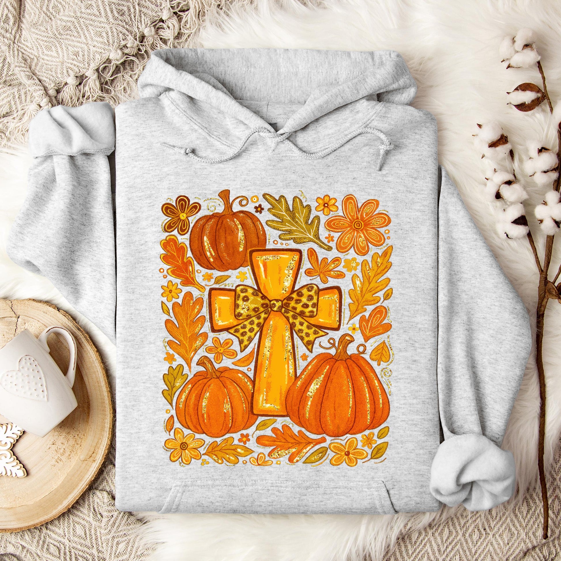 Fall For Jesus He Never Leaves 16 Hoodie