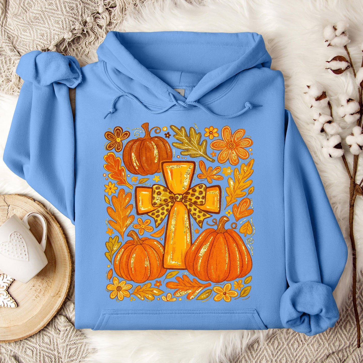 Fall For Jesus He Never Leaves 16 Hoodie