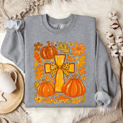 Fall For Jesus He Never Leaves 16 Sweatshirt