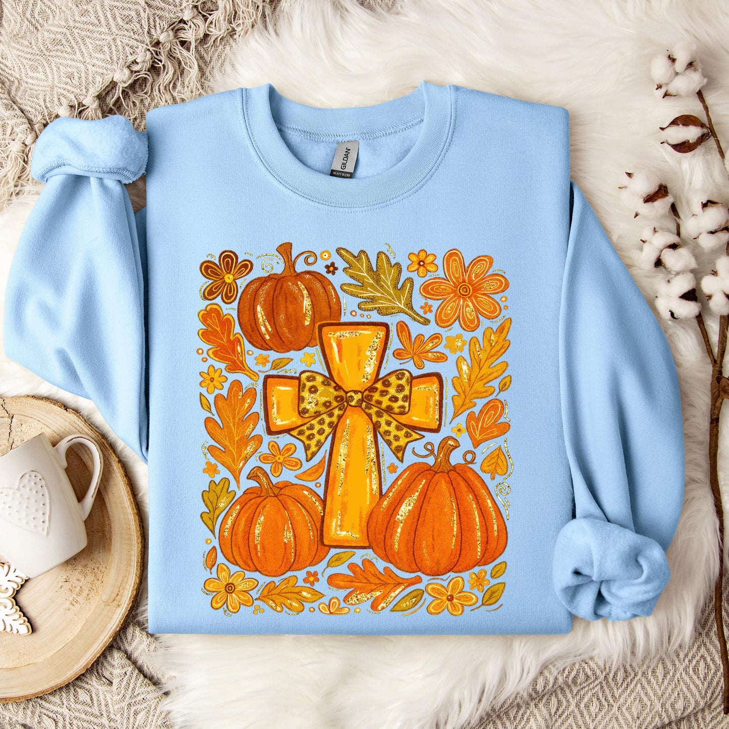 Fall For Jesus He Never Leaves 16 Sweatshirt