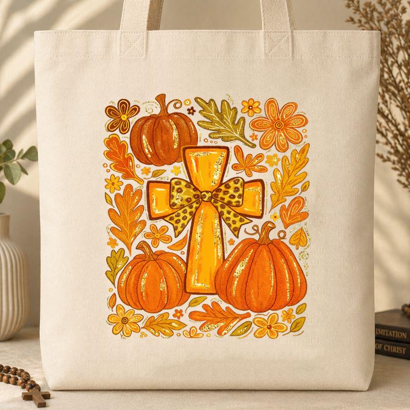 Fall For Jesus He Never Leaves 16 Tote Bag