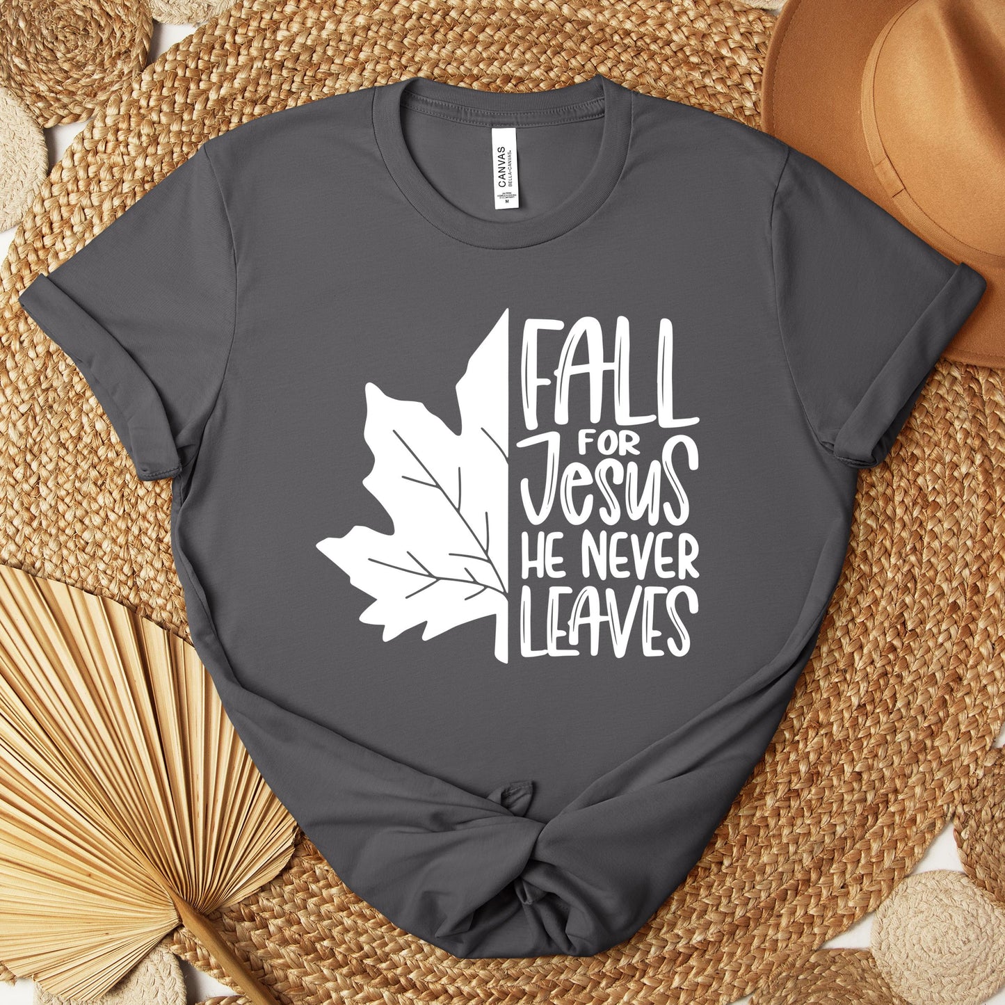 Fall For Jesus He Never Leaves 19 Premium T-shirt
