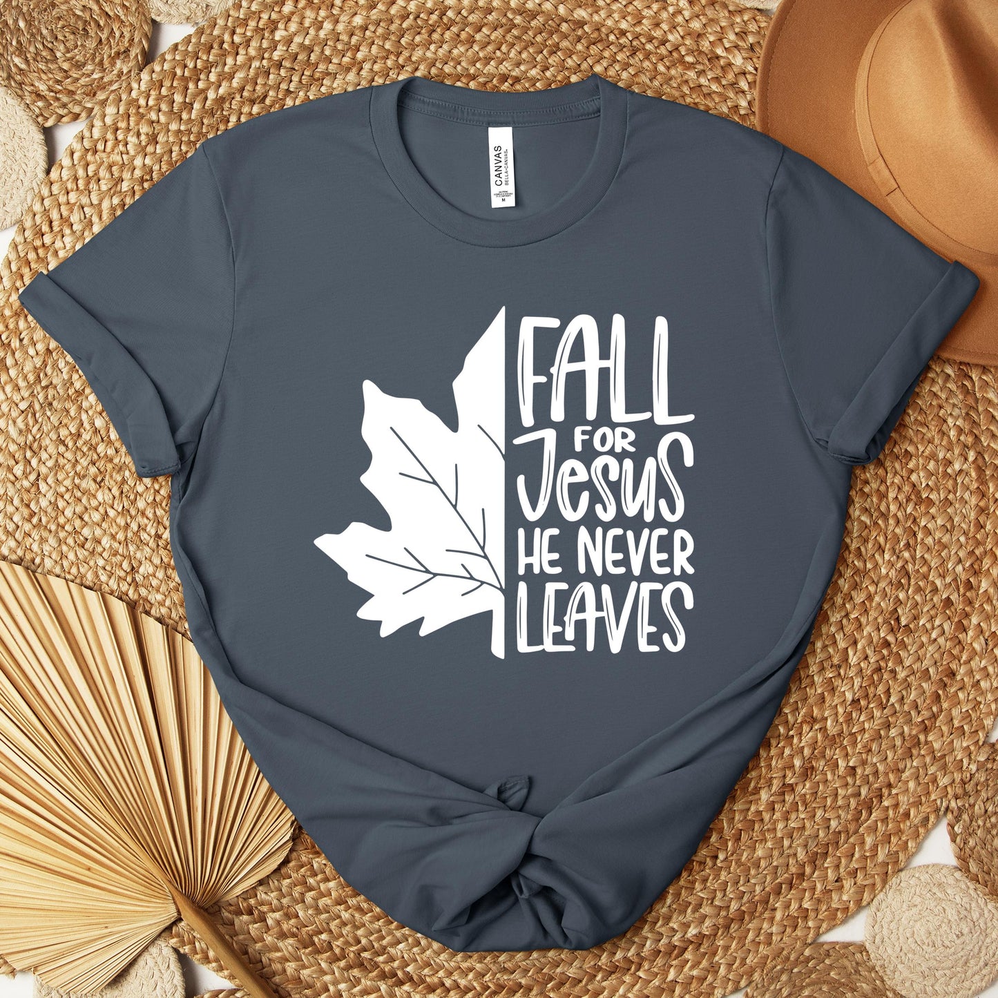 Fall For Jesus He Never Leaves 19 Premium T-shirt