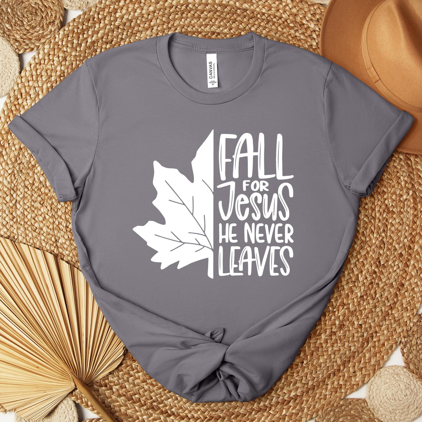 Fall For Jesus He Never Leaves 19 Premium T-shirt