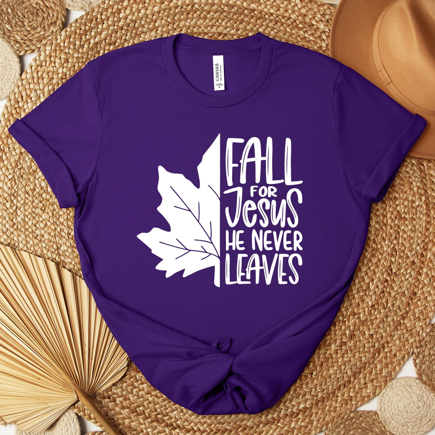 Fall For Jesus He Never Leaves 19 Premium T-shirt