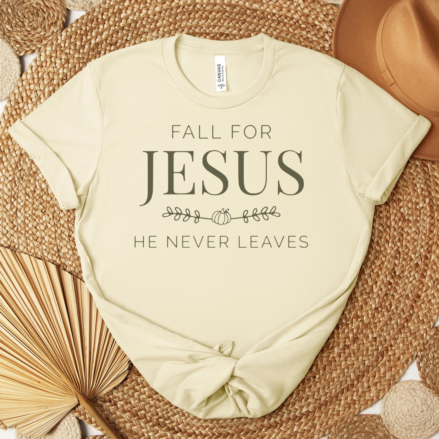Fall For Jesus He Never Leaves 20 Premium T-shirt